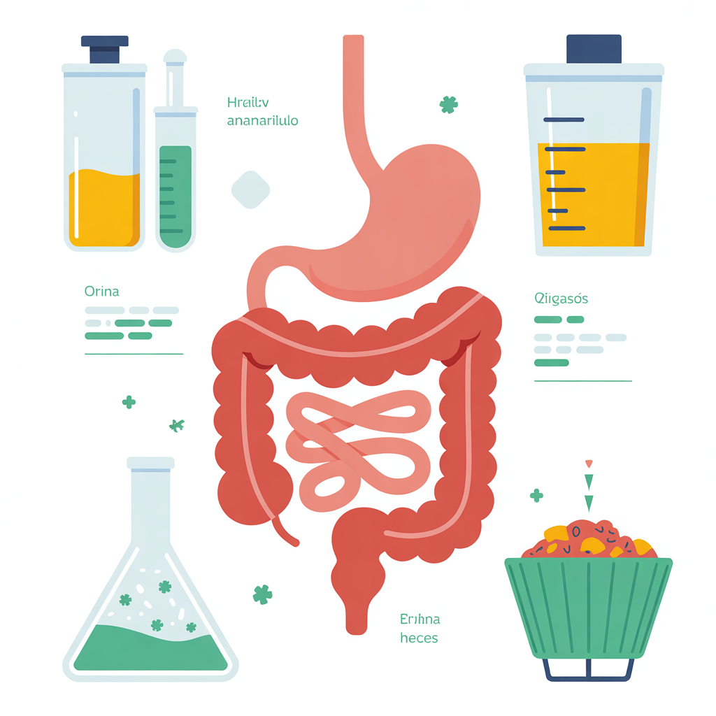 Análisis de orina y heces con uroanálisis, cultivos y pruebas parasitológicas en laboratorio clínico en Panamá.